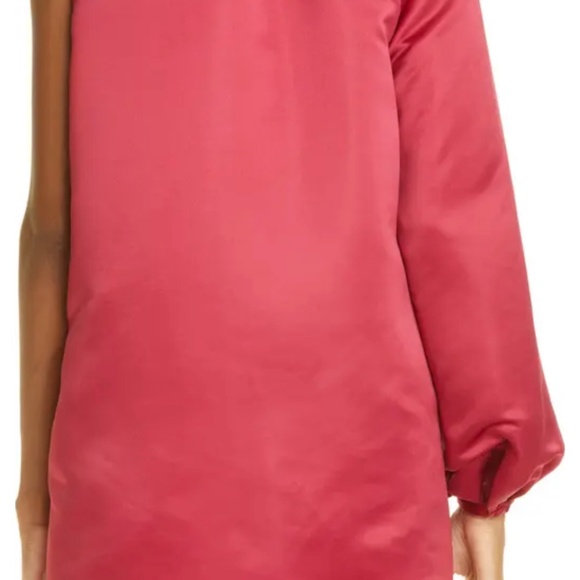 Kimberly Goldson Marsh One Shoulder Satin Dress/Blouse - Picture 12 of 15